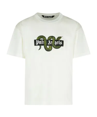 PALM ANGELS SNAKE BOX LOGO TEE