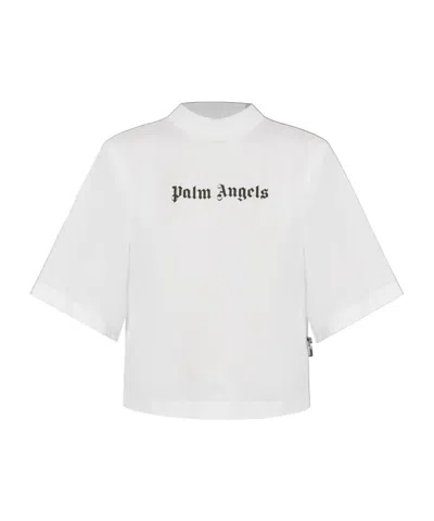 Palm Angels Short-sleeved T-shirt In White