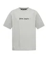 Palm Angels White Short-sleeved T-shirt With Monogram Pa Embroidery In White