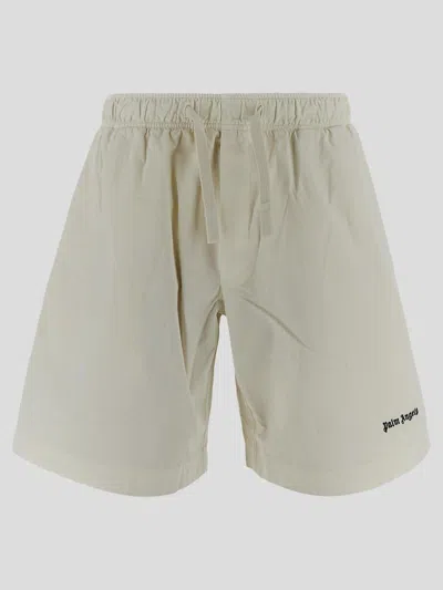 Palm Angels Shorts In Beige