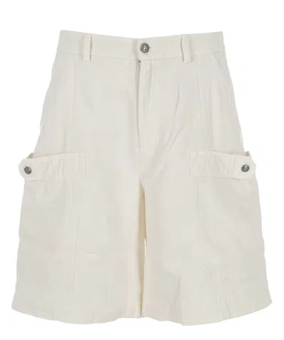 Palm Angels Shorts In Beige