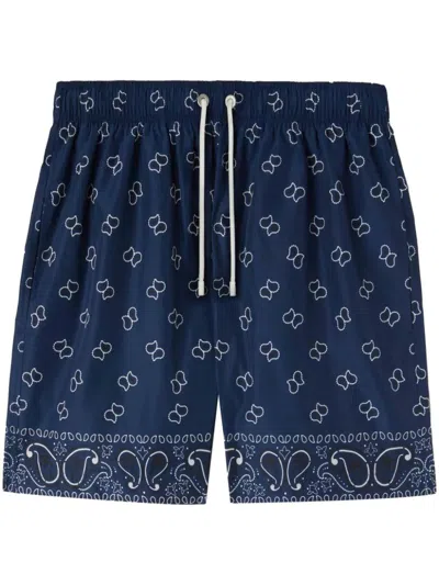 Palm Angels Shorts In Blue