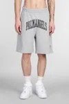 Palm Angels College Palm Shorts In Grey