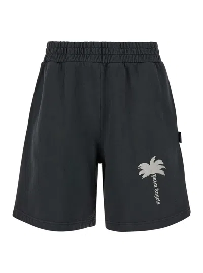 Palm Angels Shorts In Grey