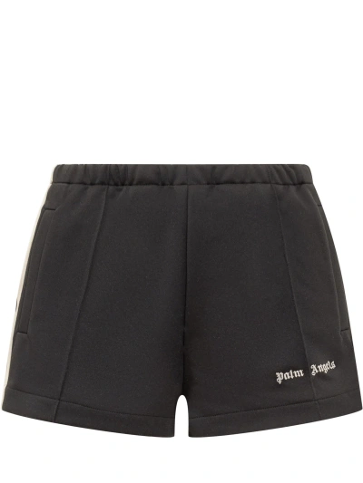 Palm Angels Shorts With Logo In Black Off White