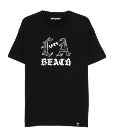 Palm Angels Short-sleeved T-shirt In Animal Print