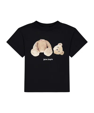 Palm Angels Kids' Short-sleeved T-shirt In Black