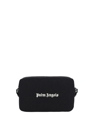 Palm Angels Shoulder Bag In Black White