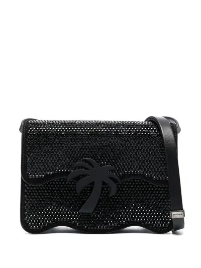 Palm Angels Palm Beach Micro Party Crossbody Bag In Black