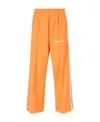 Palm Angels Side-stripe Cropped Track Pants In Orange