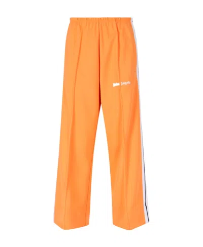 PALM ANGELS SIDE-STRIPE CROPPED TRACK PANTS