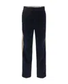 Palm Angels Side Stripe Detailed Corduroy Pants In Black