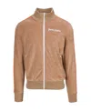 Palm Angels Side Stripe Embroidered-logo Track Jacket In Nude
