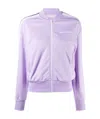 Palm Angels Side-stripe Logo-print Track Jacket In Purple