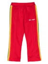 Palm Angels Side-stripe Logo Track Pants In Red