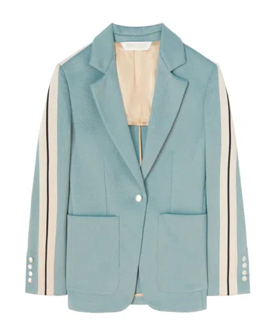 PALM ANGELS PALM ANGELS SIDE STRIPE DETAILED BLAZER