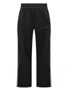 Palm Angels Side-stripe Track Pants In Black