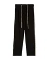 Palm Angels Side-stripe Track Pants In Black