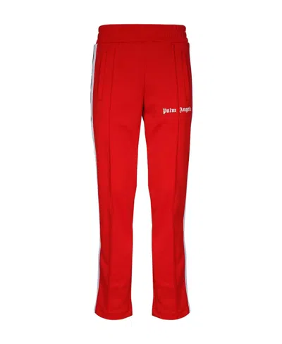Palm Angels Side Stripe Track Pants In Red