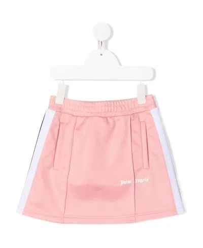 Palm Angels Side-stripe Track Skirt In Pink