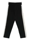 Palm Angels Side-stripe Trousers In Black