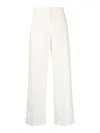 Palm Angels Side-stripe Trousers In White