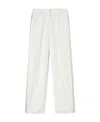 Palm Angels Side-stripe Trousers In White