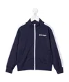 Palm Angels Side Stripe Zip Jacket In Black