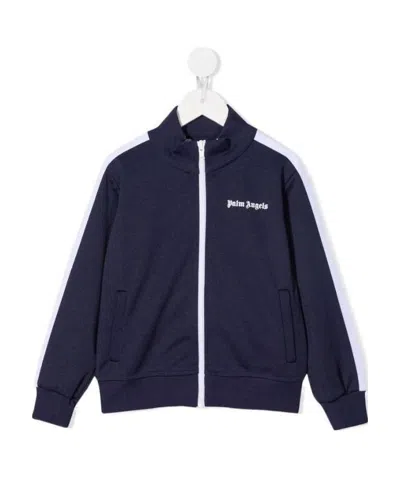 Palm Angels Side Stripe Zip Jacket In Black