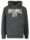 Palm Angels Hoodies Sweatshirt In Grey