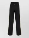 Palm Angels Eather Effect Track Trousers In Black
