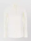 Palm Angels Silk Blouse With Pointed Collar And Cuffed Sleeves