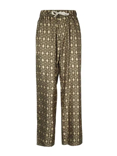 PALM ANGELS SILK PAJAMA PANTS