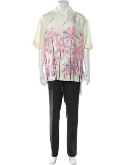 Pre-owned Palm Angels Silk Printed Shirt In Multi