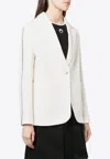 Palm Angels Single-breasted Track Blazer In Beige