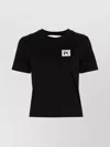 Palm Angels Ski Club Fitted T-shirt Contrast Print In Black