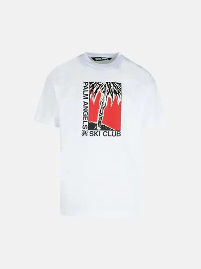 Palm Angels 'ski Club' White Cotton T-shirt
