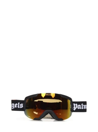 Palm Angels Ski Goggle With Mirrored Lenses In Black