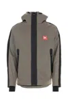 Palm Angels Silver Polyester Ski Jacket In Silver Bla