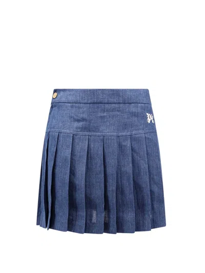Palm Angels Skirt In Blue