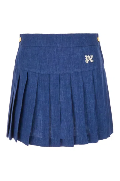 Palm Angels Skirts In Blue