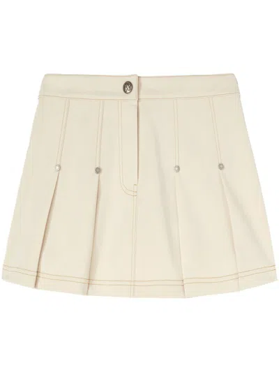 Palm Angels Skirts In Ivory-iv