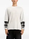 Palm Angels Skull Double Layer T-shirt In White