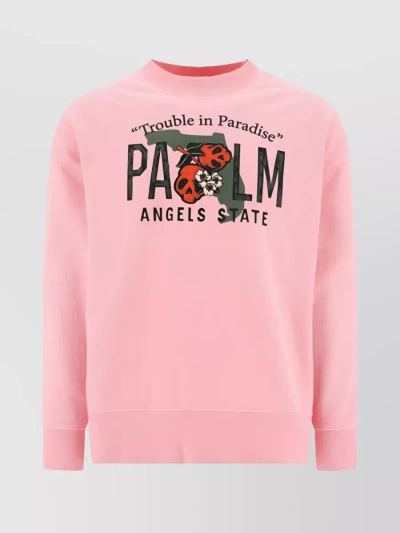 Palm Angels Graphic-print Sweatshirt In Pink