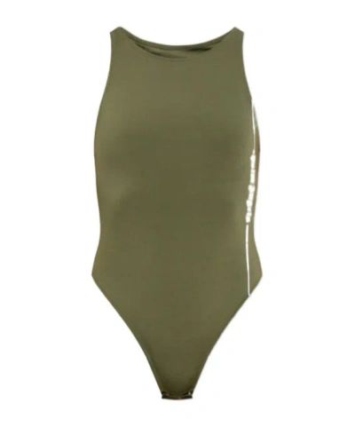 Palm Angels Sleeveless Bodysuit In Green