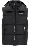 PALM ANGELS SLEEVELESS DOWN JACKET WITH CONTRASTING