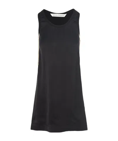 Palm Angels Sleeveless Sporty Midi Dress In Black