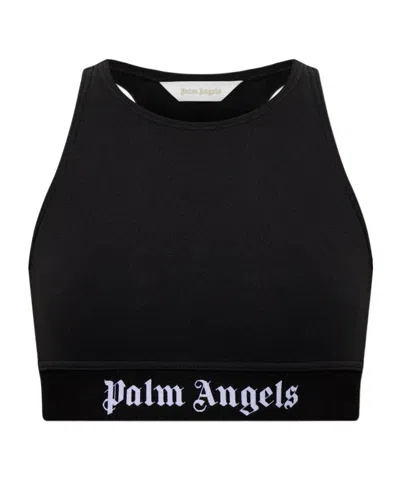 Palm Angels Sleeveless Vest In Black