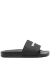 PALM ANGELS PALM ANGELS SLIDE SANDALS WITH EMBOSSED LOGO