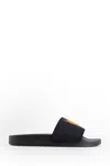 Palm Angels Burning Monogram Slides In Black